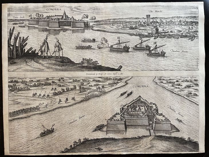 Braun & Hogenberg: Protiturecká pevnosť v Komárne - 1