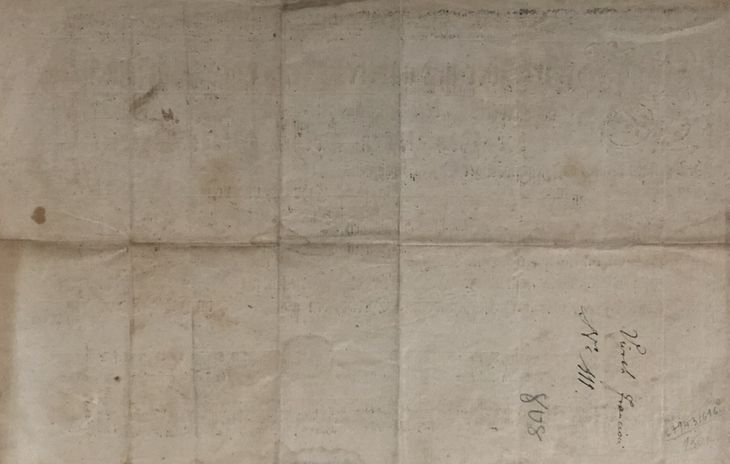 Tovarišský list cechu holičov v Prešove - 2