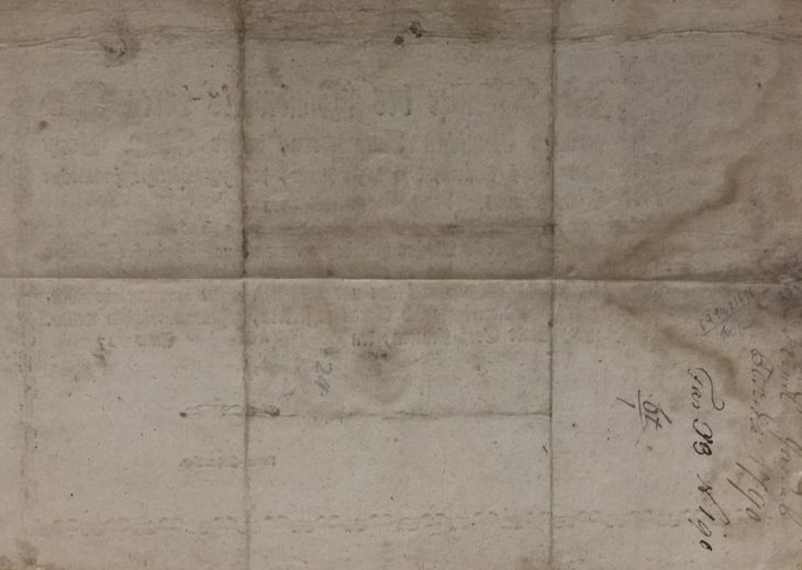 Tovarišský list cechu klobúčnikov v Komárne - 2