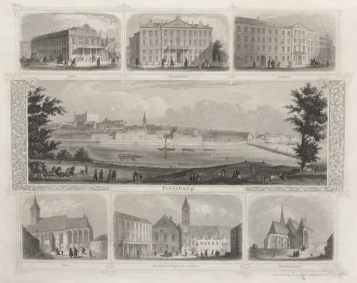 Pohľady na Bratislavu. Presburg. - 1