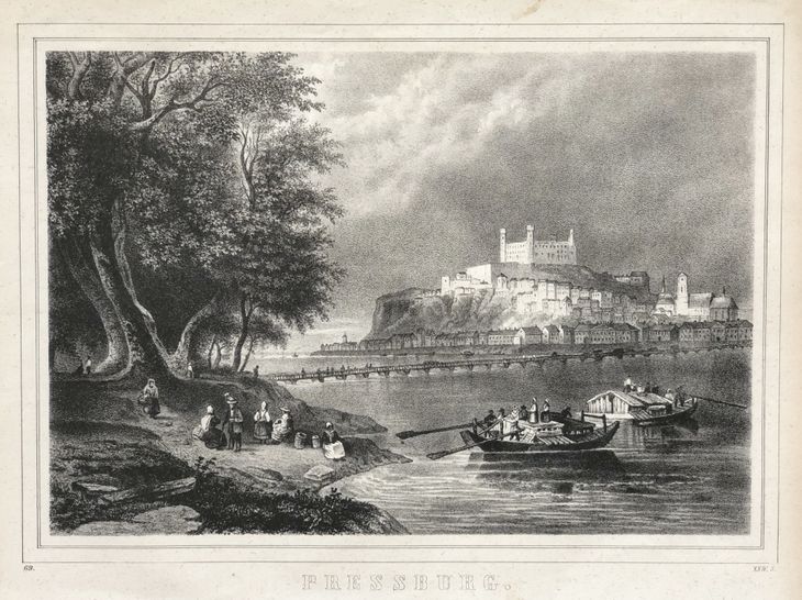 Pohľad na Bratislavu - 1