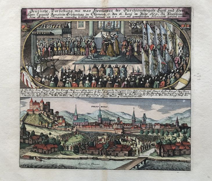 Korunovácia Leopolda I. uhorským kráľom v Bratislave - 1