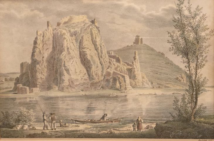 Jos. Lántz: Zrúcaniny hradu Devín - 1