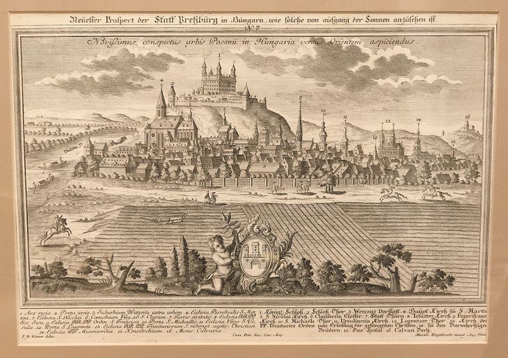 Pohľad na Bratislavu z východu - 1